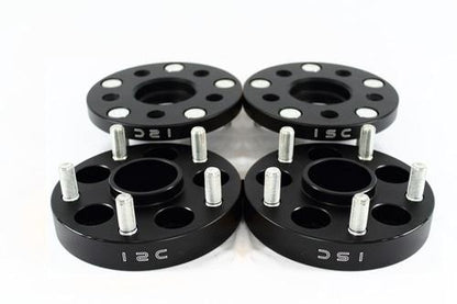 ISC Suspension 5x114 Hub Centric Wheel Spacers 25mm 56.1HB Black (Pair)