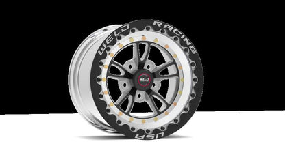 Weld RT Full Throttle 15x10 / 5x4.5 / 7.5in. BS Black Wheel - Single Beadlock