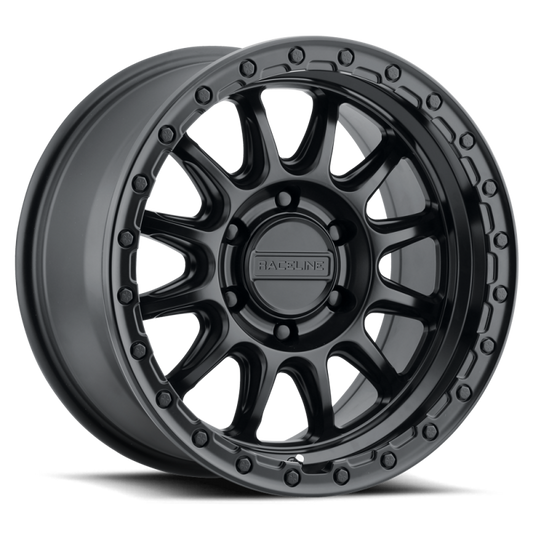 Raceline 960B Alpha 17x8.5in / 6X139.7 BP / 0mm Offset / 106.1mm Bore - Satin Black