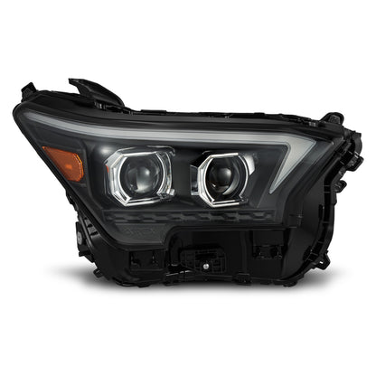 AlphaRex 23-24 Toyota Tacoma LUXX-Series LED Proj Headlights Blk w/Actv Light & Seq. Sig + DRL
