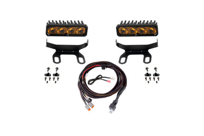 Diode Dynamics 2013-2018 Ram 1500 Ram Standard SS6 Sport LED Kit Yellow Driving 3000K