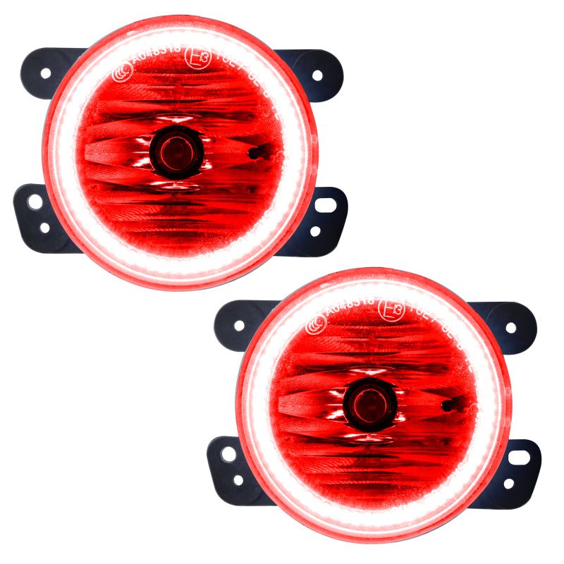 Oracle 11-12 Dodge Charger LED Fog Light Halo Kit - Red