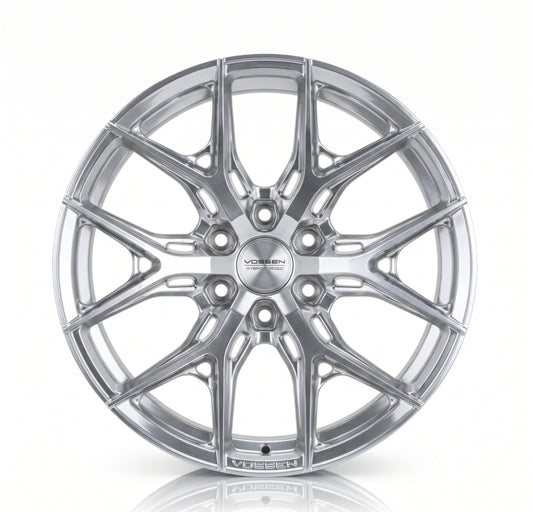 Vossen HF6-4 - 20x9 - 8x180 - ET0 - Super Deep Face - 124.3 - Silver Polished Wheel