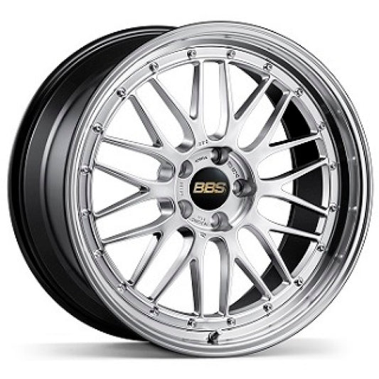 BBS LM 20x12 5x130 ET72 CB71.6 Diamond Silver Wheel w/ Diamond Cut Machined Lip