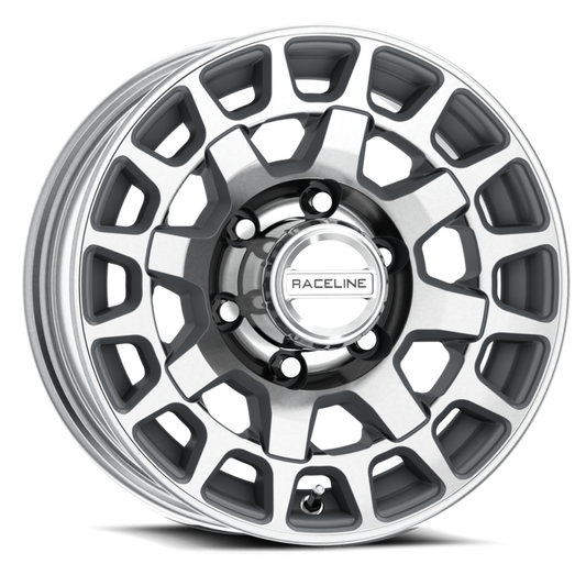 Raceline 873MC Backcountry Trailer 16x6in / 6x5.5 BP / 0mm Offset / 4.25mm Bore - Machined