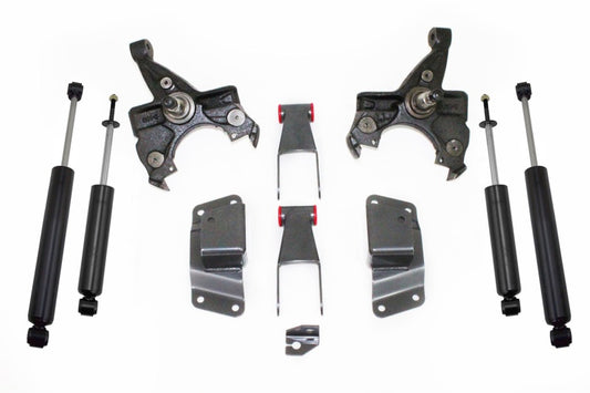 MaxTrac 92-98 GM C1500/2500 2WD Standard Cab 5/6 Lug 2in/4in Lowering Spindle Kit