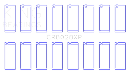 King Engine Bearings Chevrolet Custom Performance (Size STDX) Connecting Rod Bearing Set