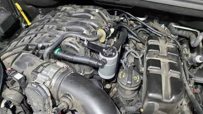 J&amp;L 16-25 Dodge Durango / Jeep Grand Cherokee 3.6L Oil Separator 3.0 Passenger Side - Clear Anod