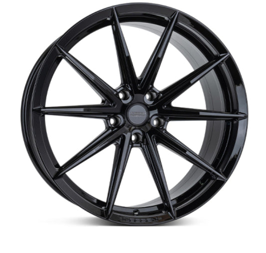 Vossen HFX-2 19x9.5 - 5x114.3 - ET25 - Deep Face - 73.1 - Gloss Black Wheel