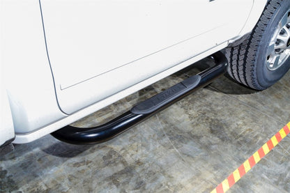 Dee Zee 99-16 Ford SuperDuty Tubes - 3In Round Black Steel RegCab