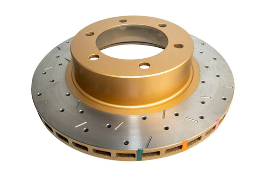 DBA 7/96+Toyota Landcruiser 90 Series Front Drilled & Slotted 4000 Series Rotor