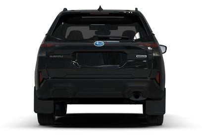 Rally Armor 25-26 Subaru Forester &amp; Hybrid Black UR Mud Flap w/Metallic Black Logo