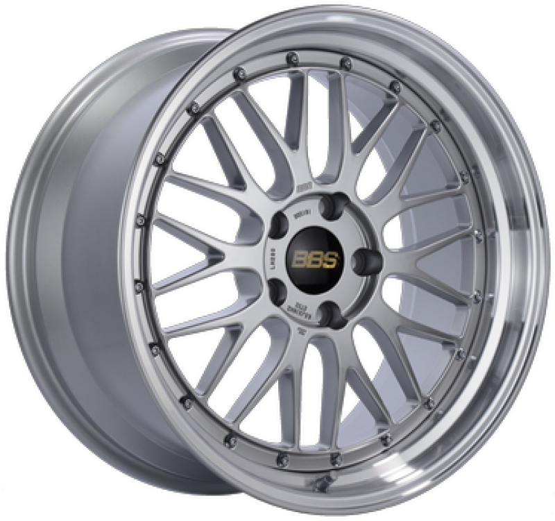 BBS LM 20x8.5 5x112 ET22 PFS Diamond Silver Center Diamond-Cut Rim Wheel - PFS/Clip Req