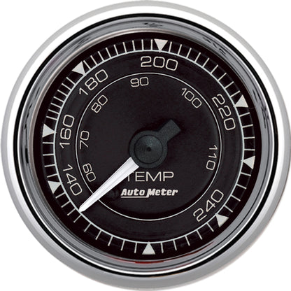 Autometer Chrono 2-1/16in 240 Degree Temperature Mechanical Gauge - Chrome