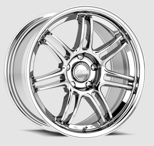 Kansei K17X Seven 18x8.5in / 5x114.3 BP / 35mm Offset / 73.1mm Bore - Chrome