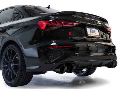AWE Tuning 22-24 Audi 8Y S3 Track Edition Exhaust - Diamond Black Tips