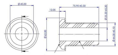 SuperPro 07-18 Chevrolet Silverado 1500 2WD Front Lower Control Arm Bushing Kit - Inner Rearward