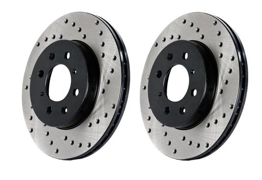 Centric 08-09 Lexus IS-F Drilled Rear Rotor