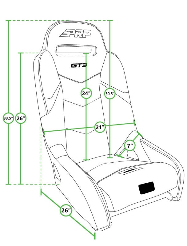 PRP Polaris General GT3 Suspension Seats Kit