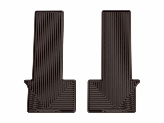 WeatherTech 22-26 Kia Carnival 2nd Row Rear All-Weather Floor Mats 2pc - Cocoa