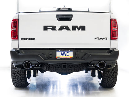 AWE Tuning 2025+ RAM 1500 RHO 3.0 I6 TT 0FG Dual Rear Exit Cat-Back Exhaust - Chrome Silver Tips