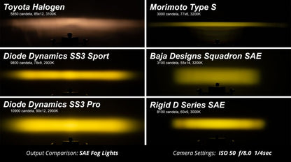 Diode Dynamics SS3 Ram Horizontal LED Fog Light Kit Max - White SAE Fog