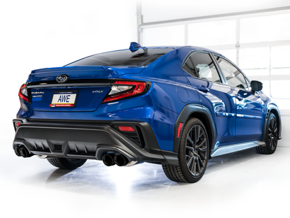 AWE Tuning 22-25 Subaru VB WRX Track Edition Axle-Back Exhaust - Diamond Black Tips