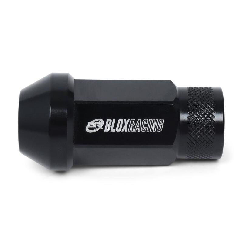 BLOX Racing Street Series Forged Lug Nuts - Black 12 x 1.25mm - Set of 16