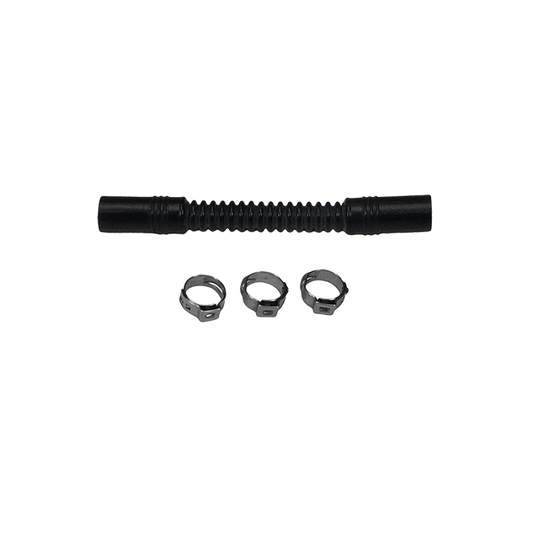 DeatschWerks Convoluted Tubing 100mm Length x 8mm ID Side 1 x 8mm ID Side 2 - Black