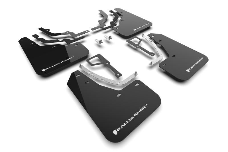 Rally Armor 25-26 Hyundai Ioniq 5 N Black Mud Flap w/White Logo