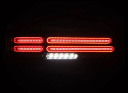 AlphaRex 23-25 Nissan Z Nova-Series Twin-Loop Style Prismatic LED Tail Lights - Black