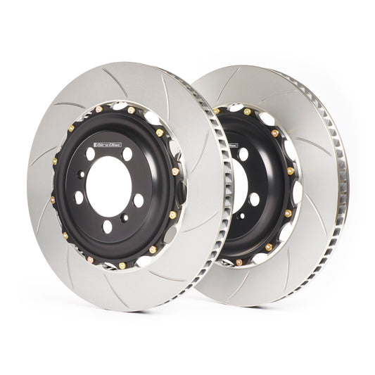 GiroDisc 12-17 Mercedes-Benz SL63 (R231 Excl CCM) Dimpled & Slotted Rear Rotors