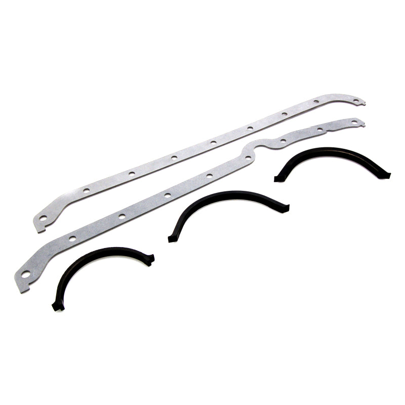 Cometic Chevy Gen1 SB V8 .031in Fiber Oil Pan Gasket Kit-Left Side Dipstick-Thick & Thin Front Seals