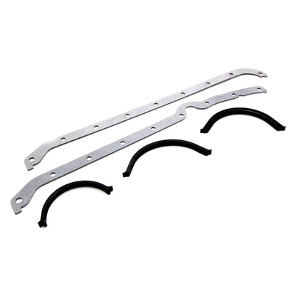 Cometic Chevy Gen1 SB V8 .031in Fiber Oil Pan Gasket Kit-Left Side Dipstick-Thick & Thin Front Seals
