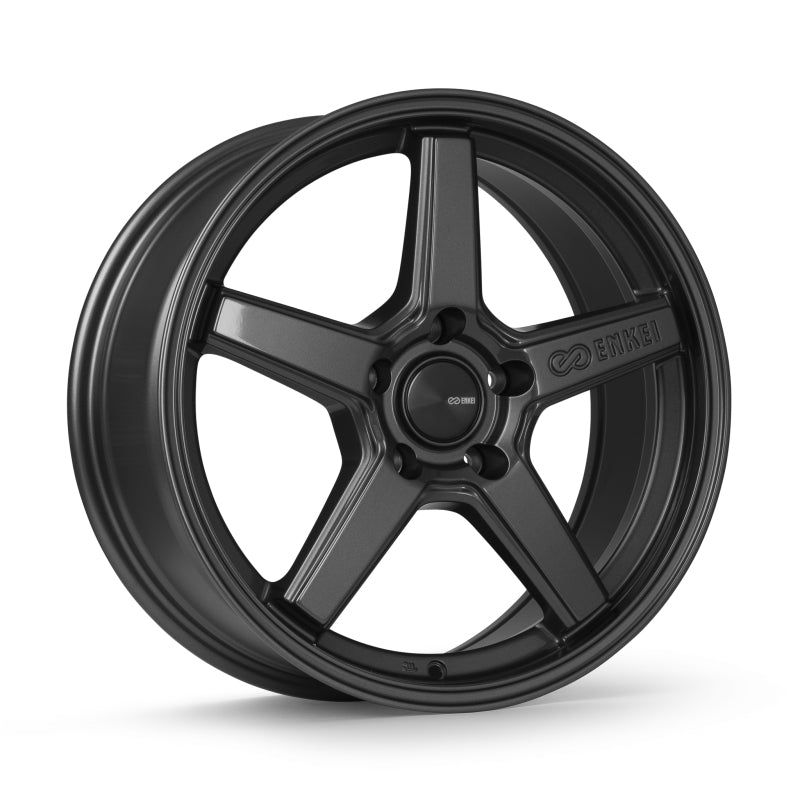 Enkei Quasar 19x8in / 5x114.3 BP / 35mm Offset / 72.6mm Bore - Gloss Gunmetal Wheel