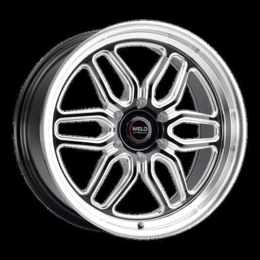 Weld Laguna 6 Drag 17x7in / 6x139.7 BP / ET00 / BS 4 / CB 106.1 Gloss Black Wheel