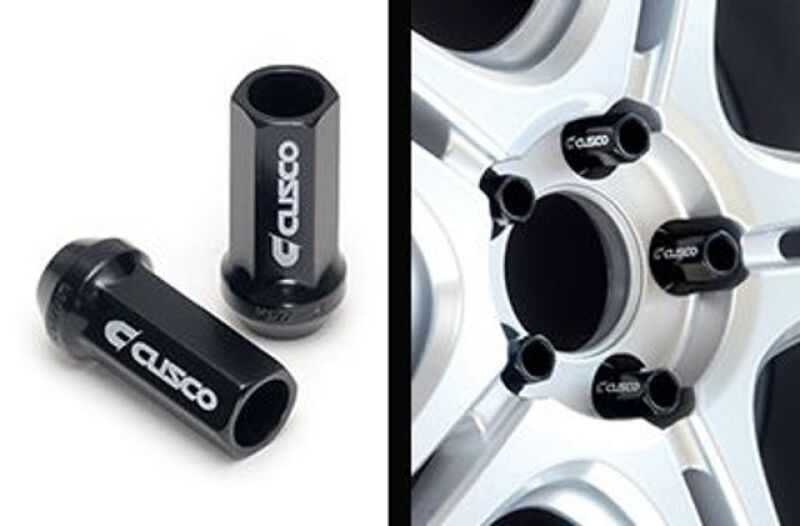 Cusco Universal Wheel Lug Nut Set M12 x P1.5mm - Black (20pcs)