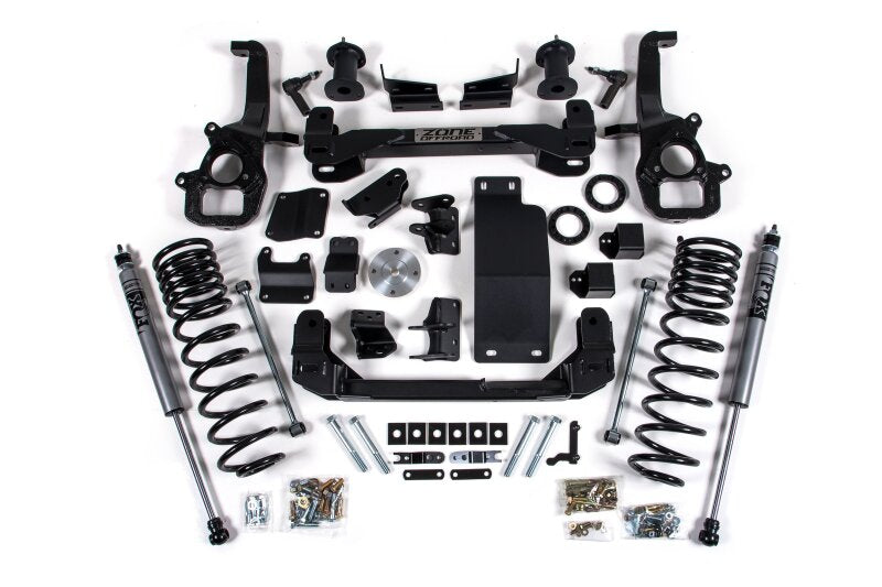 Zone Offroad 2025 Ram 1500 4WD 4in Front 3in Rear Susp. Lift System - Lrg Bore - Fox Adv Rear Shocks