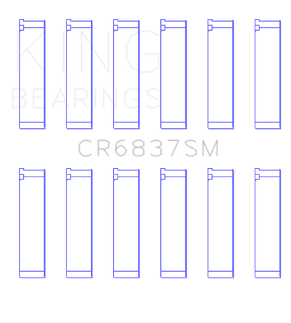 King Engine Bearings Acura J30A/J32A/J35A/J35Z (Size +0.5) Performance Rod Bearing Set