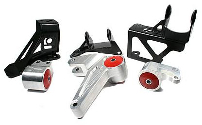 Innovative 92-95 Civic K-Series Black Aluminum Mounts 85A Bushings (Not K24 Trans)
