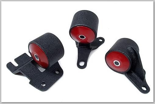 Innovative 90-93 Integra B-Series Black Steel Mounts 75A Bushings