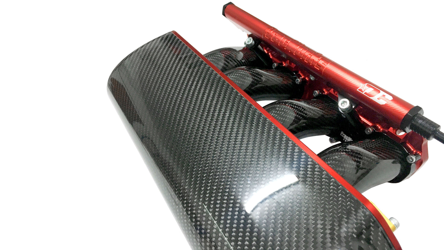 Drag Cartel - Pracworks K-Series Carbon Fiber Intake Manifold 20° Plenum