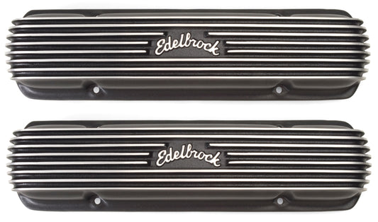 Edelbrock Valve Cover Classic Series Pontiac 1962-1979 301-455 CI V8 Black