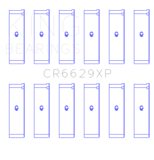 King Engine Bearings Mitsubishi 6G72 (Size 0.25) Connecting Rod Bearing Set