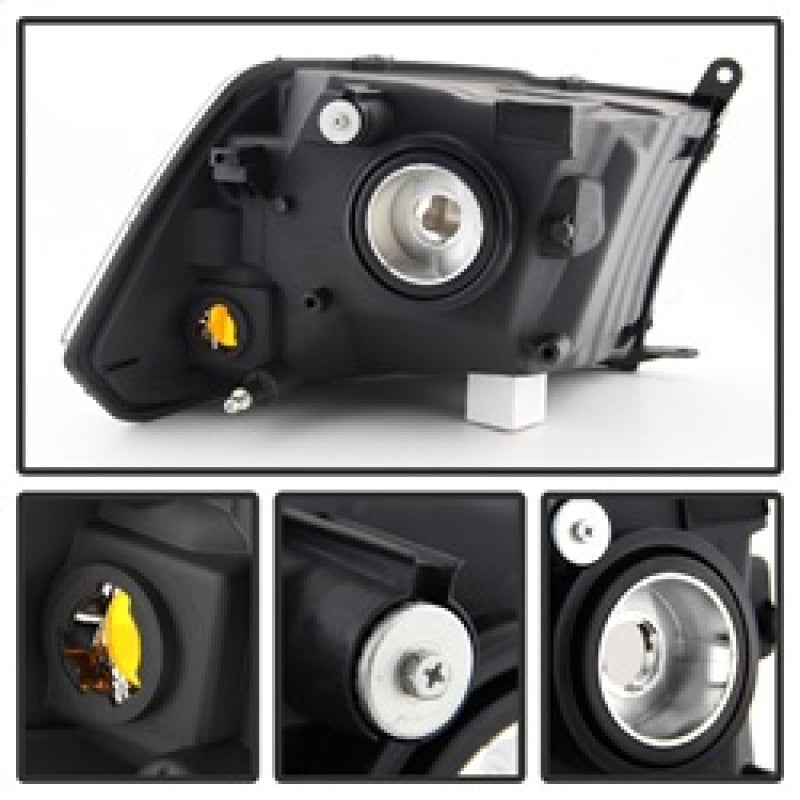 xTune Dodge Ram 1500 09-12 ( Non Quad Headlights ) Crystal Headlights Chrome HD-JH-DR09-AM-C