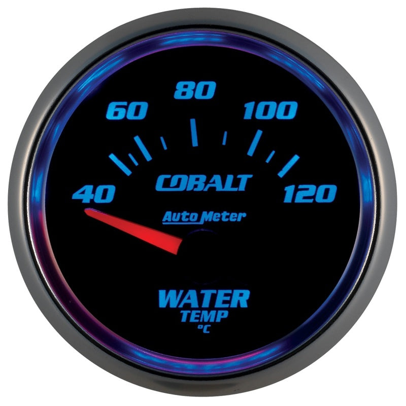 Autometer Cobalt 52mm Short Sweep Electronic 40-120 Deg C Water Temperature Gauge