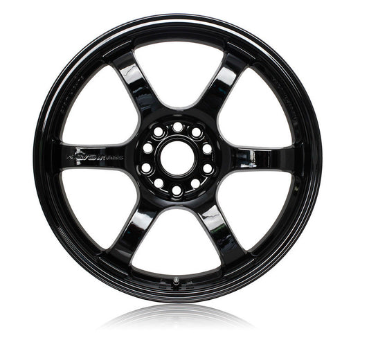 Gram Lights 57DR 17x9.0 +38 5x100 Glossy Black Wheel