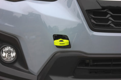 PERRIN 22-25 Subaru WRX / 18-23 Crosstrek / 20-25 OBXT Tow Hook Kit (Front) - Neon Yellow