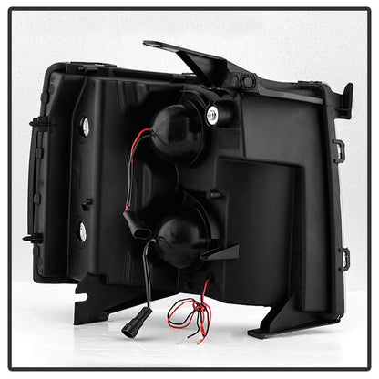 xTune Chevy Silverado 1500/2500/3500 07-13 Halo Projector Headlights Chrome PRO-JH-CS07-LED-C