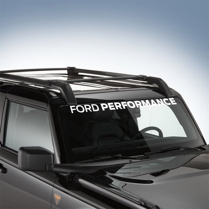 Ford Racing Ford Performance Bronco Windshield Banner - White